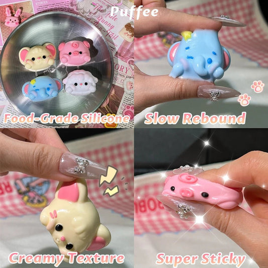 Taba Squishy Animal Party Taba Mouse Elephant Lamb pig - The Squishy Bake Shop