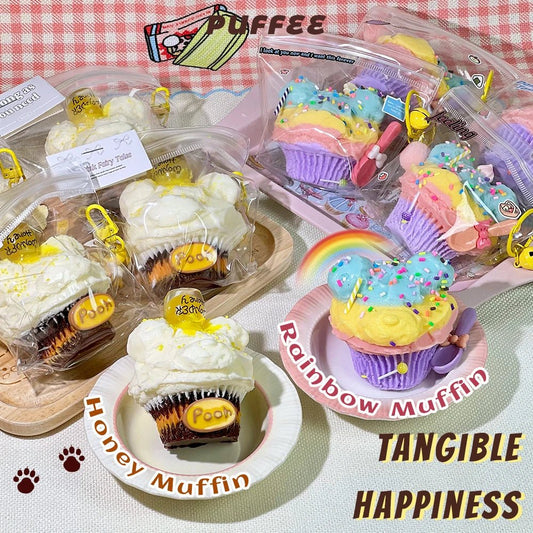 Taba Squishy Honey Muffin Taba Rainbow - The Squishy Bake Shop