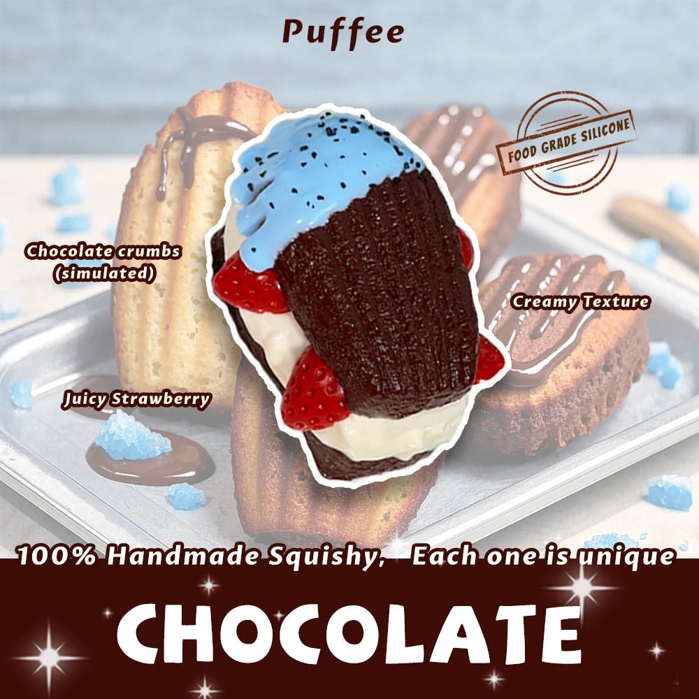 Taba Squishy Madeleine Taba Strawberry - The Squishy Bake Shop