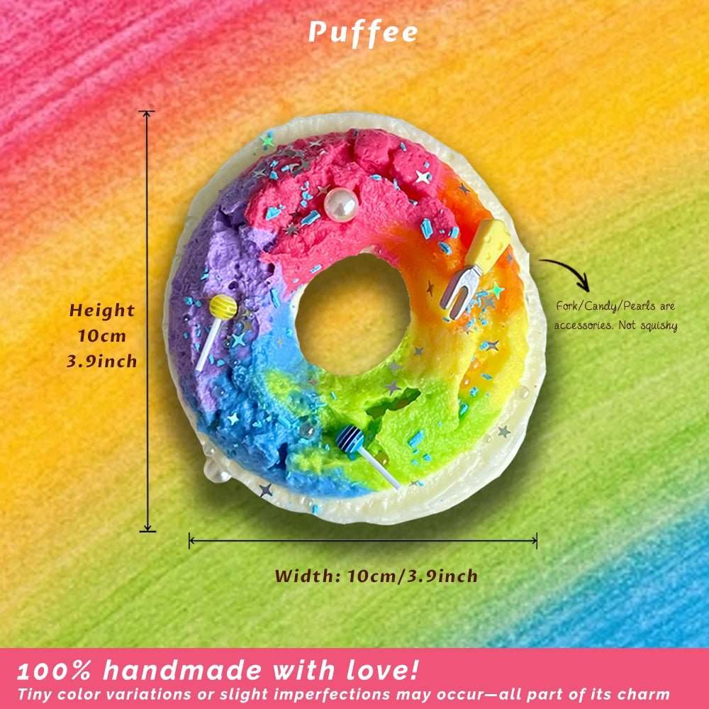 Taba Squishy Rainbow Bagel Taba - The Squishy Bake Shop