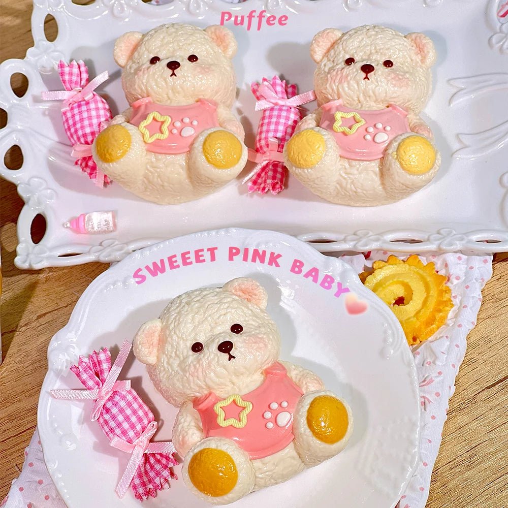 Taba Squishy Baby Bear Sweet Pink & Blue - The Squishy Bake Shop