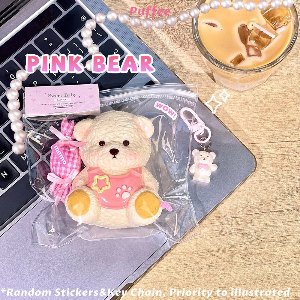 Taba Squishy Baby Bear Sweet Pink & Blue - The Squishy Bake Shop