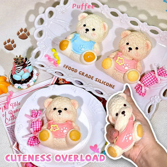 Taba Squishy Baby Bear Sweet Pink & Blue - The Squishy Bake Shop