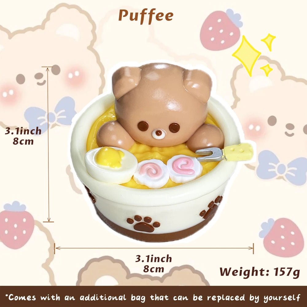 Taba Squishy Bear Ramen Taba Bread - The Squishy Bake Shop