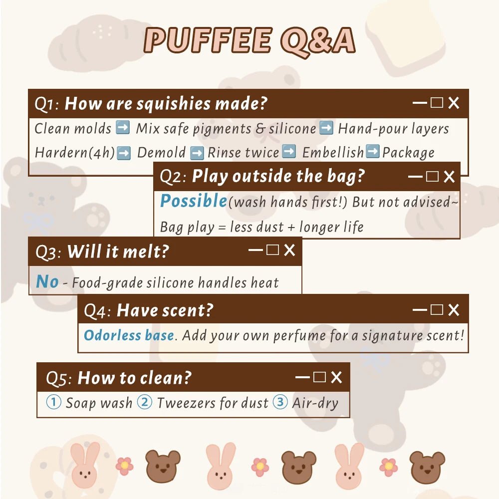 Taba Squishy Butter Bear Texture Release Taba - The Squishy Bake Shop