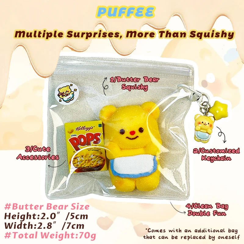 Taba Squishy Butter Bear Texture Release Taba - The Squishy Bake Shop