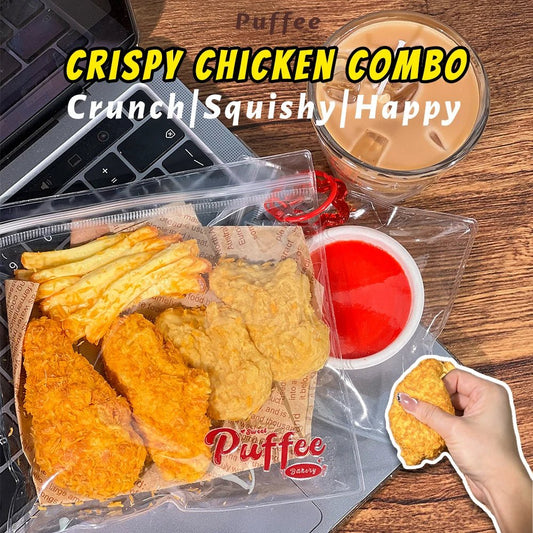 Taba Squishy Crispy Chicken Combo Taba Crunch Fries Nuggets - The Squishy Bake Shop