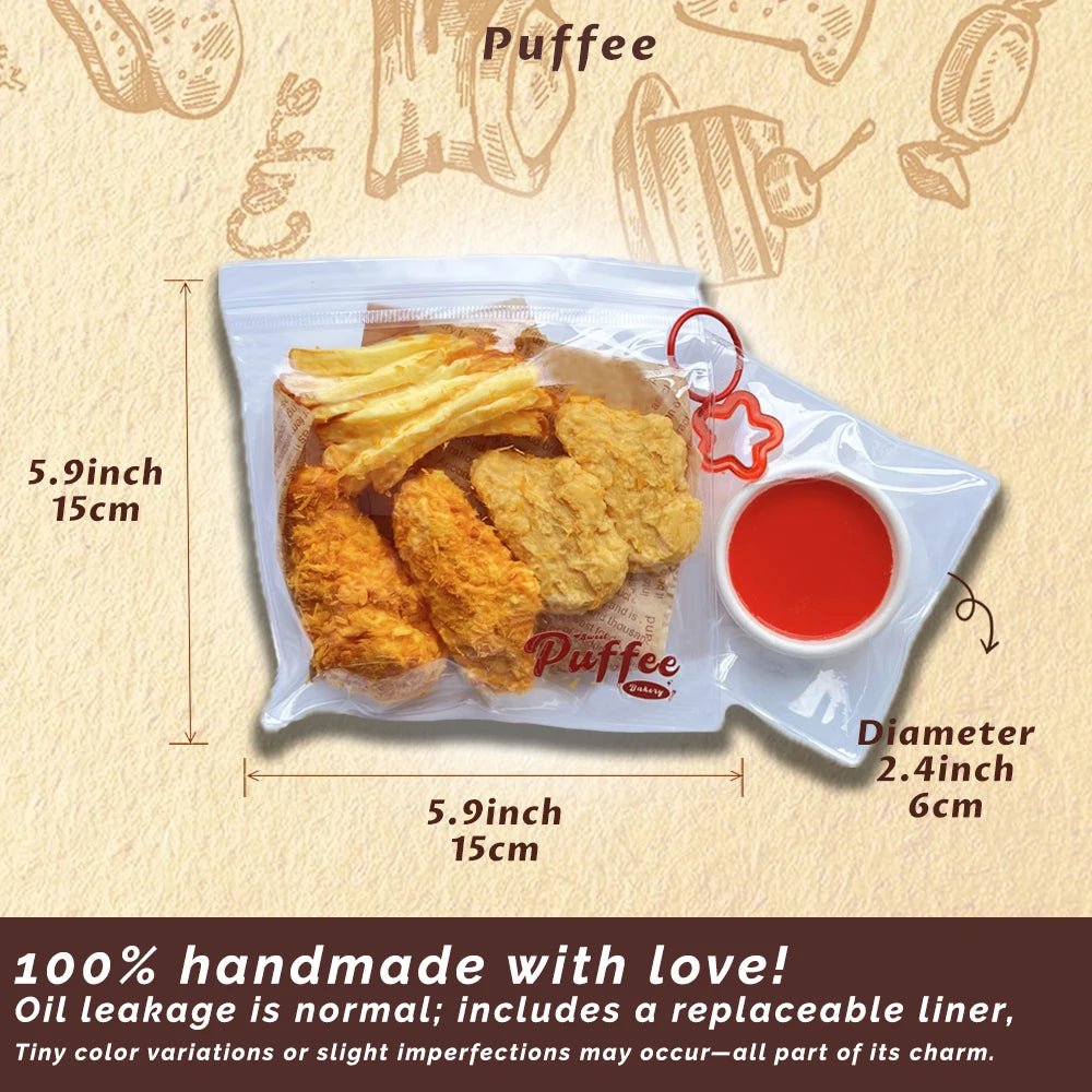 Taba Squishy Crispy Chicken Combo Taba Crunch Fries Nuggets - The Squishy Bake Shop