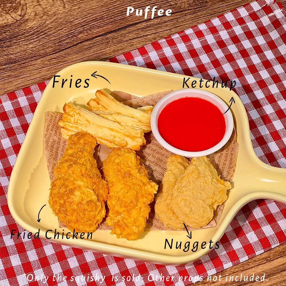 Taba Squishy Crispy Chicken Combo Taba Crunch Fries Nuggets - The Squishy Bake Shop