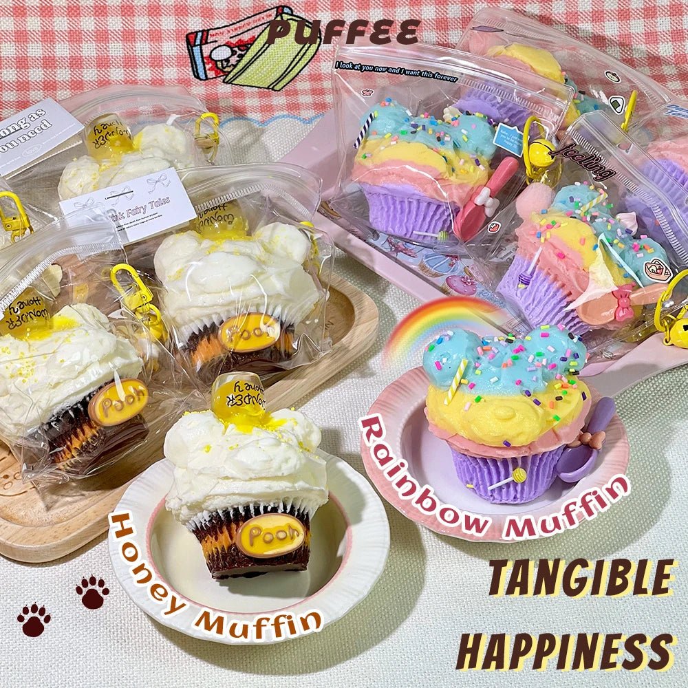 Taba Squishy Honey Muffin Taba Rainbow - The Squishy Bake Shop