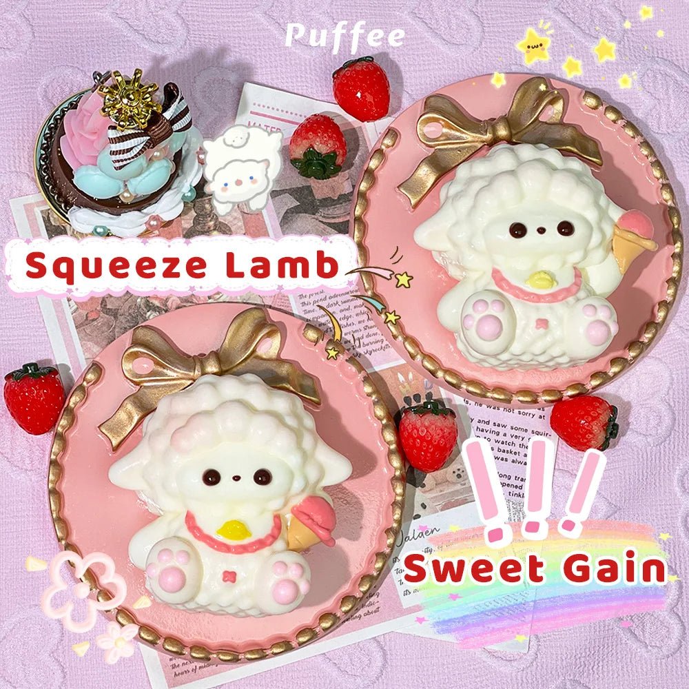 Taba Squishy Ice Cream Lamb Taba Sheep - The Squishy Bake Shop