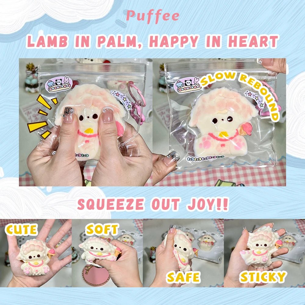 Taba Squishy Ice Cream Lamb Taba Sheep - The Squishy Bake Shop