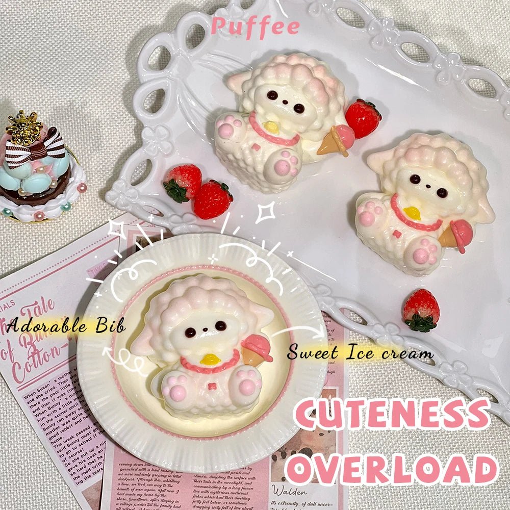 Taba Squishy Ice Cream Lamb Taba Sheep - The Squishy Bake Shop