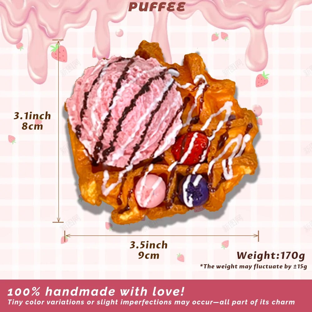 Taba Squishy Ice Cream Waffle Taba - The Squishy Bake Shop