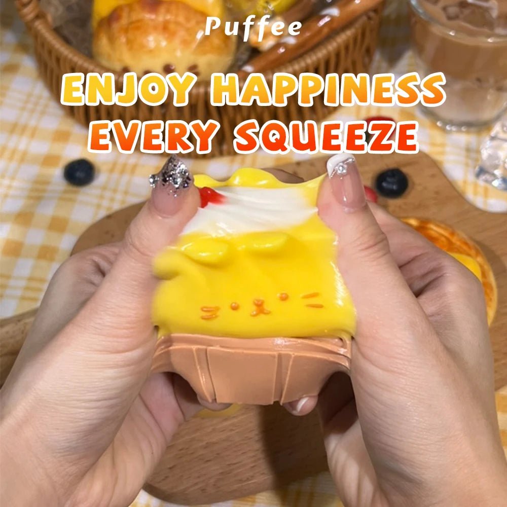 Taba Squishy Kitten Cafe Taba Pineapple Bun - The Squishy Bake Shop