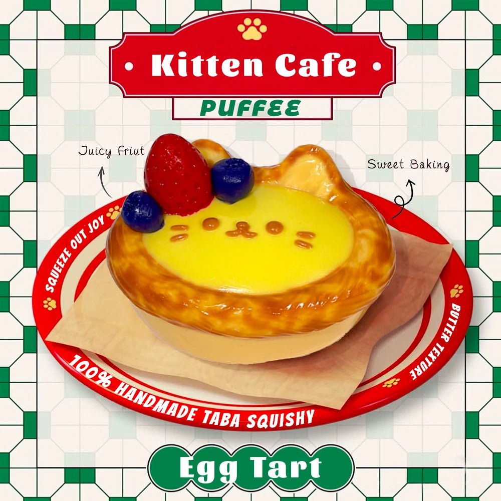 Taba Squishy Kitten Cafe Taba Pineapple Bun - The Squishy Bake Shop