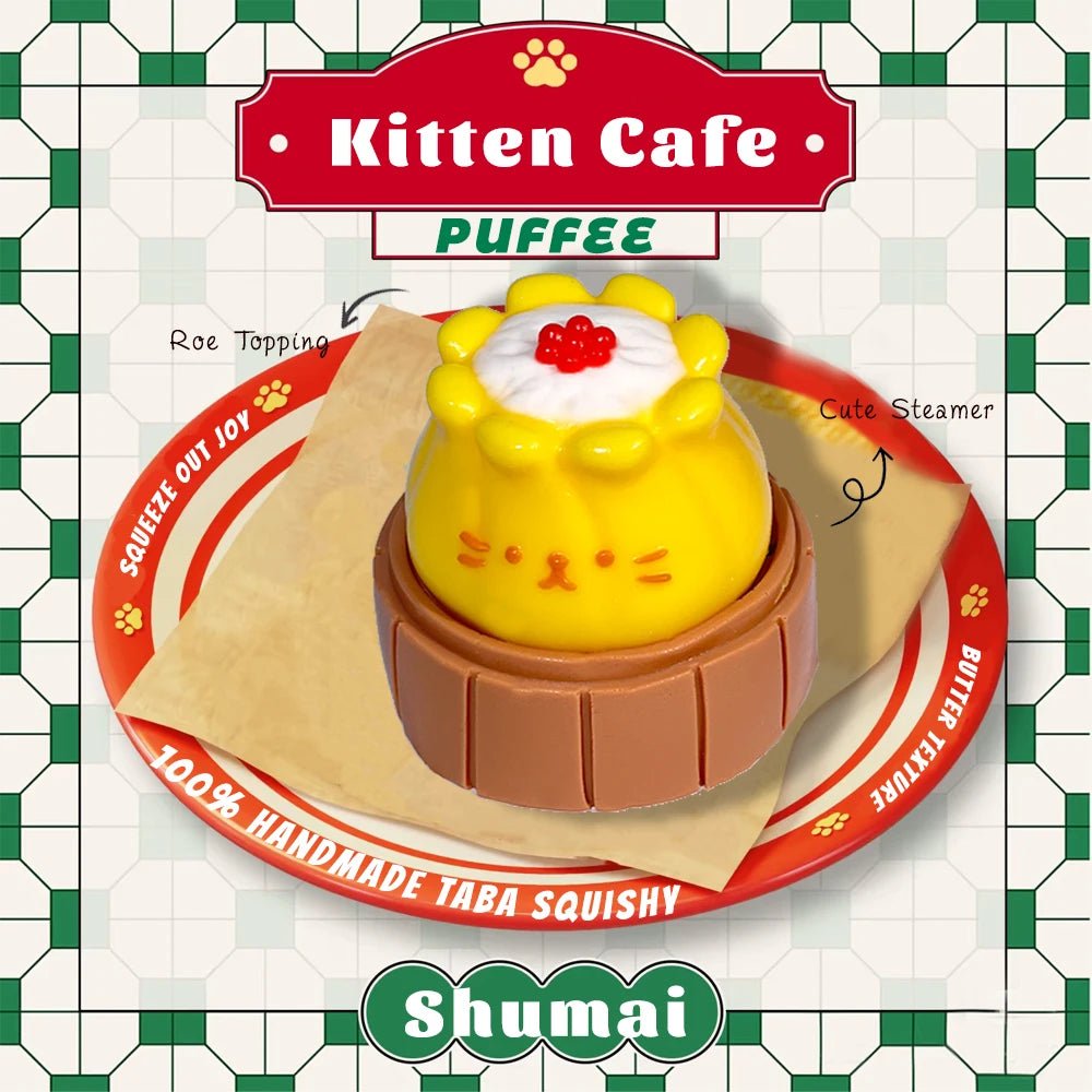 Taba Squishy Kitten Cafe Taba Pineapple Bun - The Squishy Bake Shop