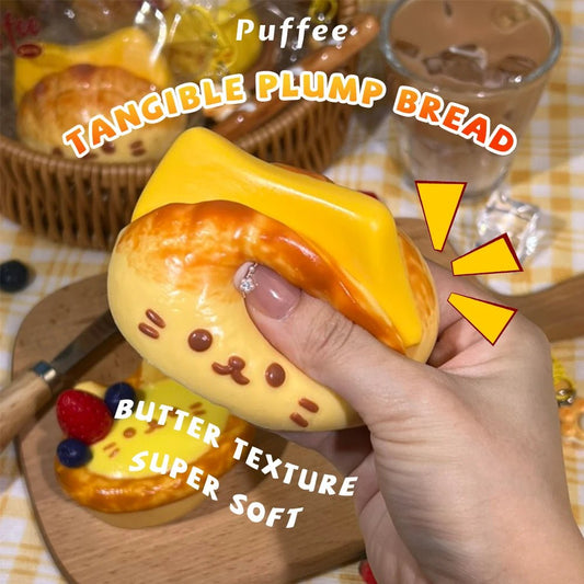 Taba Squishy Kitten Cafe Taba Pineapple Bun - The Squishy Bake Shop