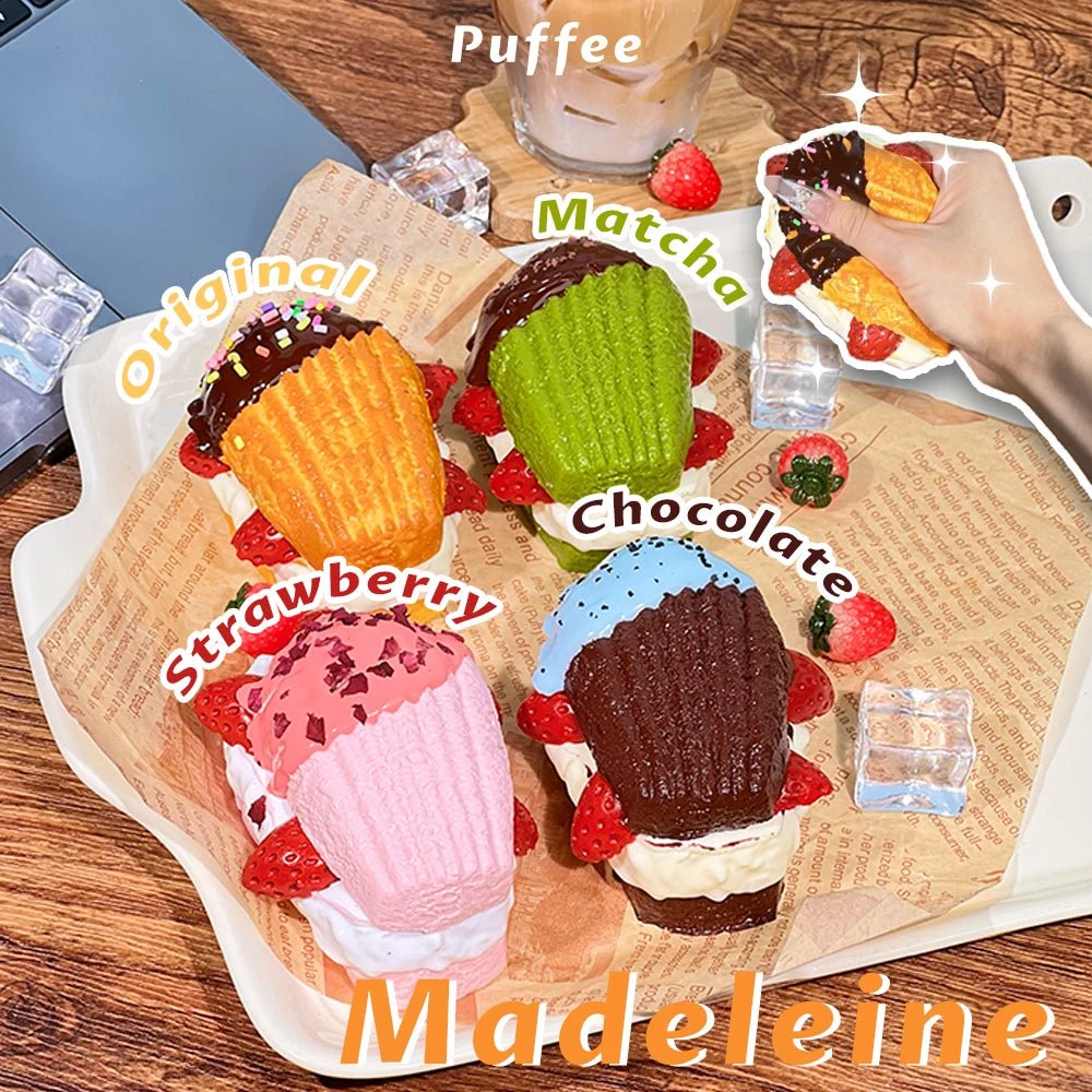 Taba Squishy Madeleine Taba Strawberry - The Squishy Bake Shop