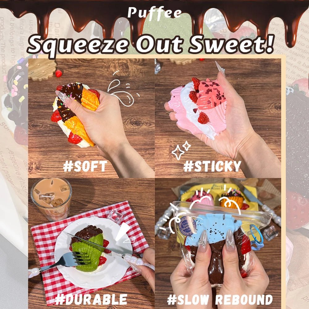 Taba Squishy Madeleine Taba Strawberry - The Squishy Bake Shop