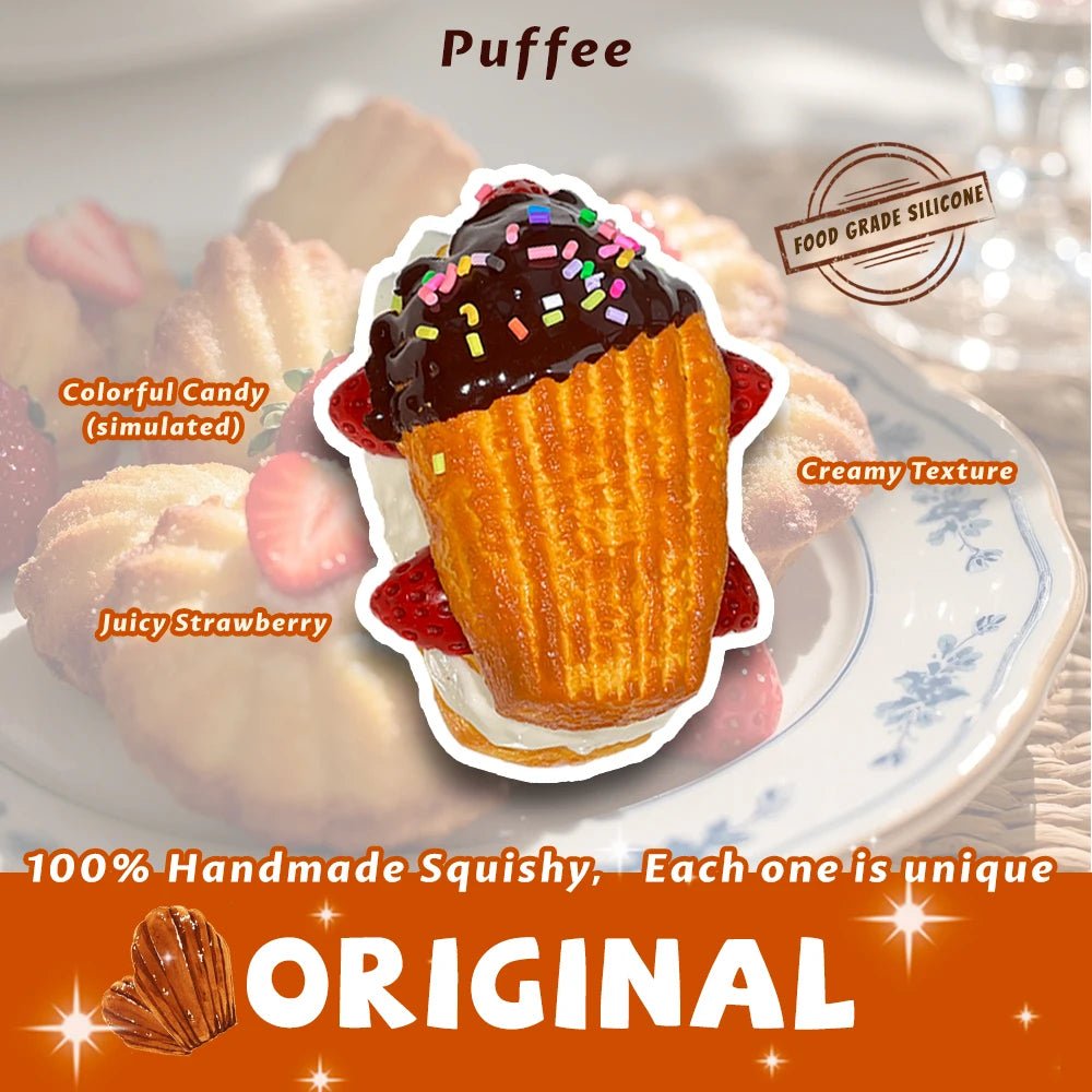 Taba Squishy Madeleine Taba Strawberry - The Squishy Bake Shop