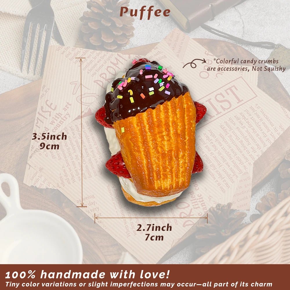 Taba Squishy Madeleine Taba Strawberry - The Squishy Bake Shop