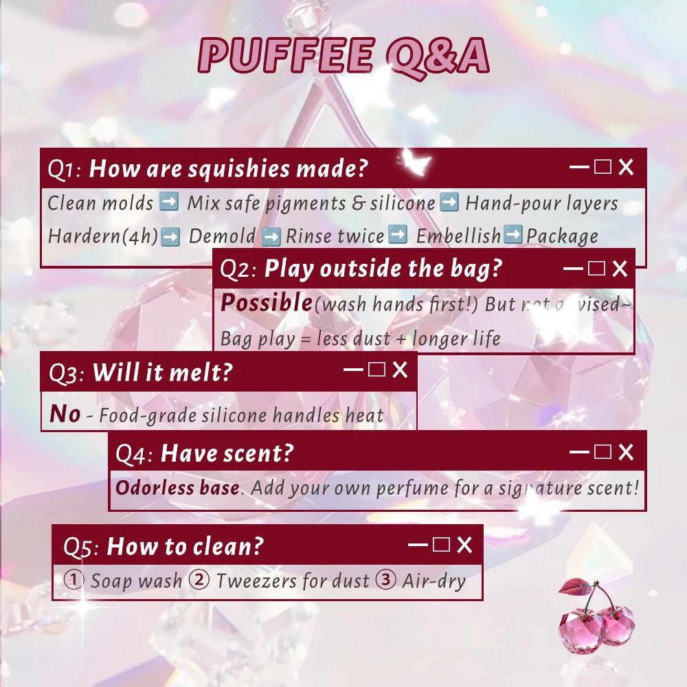 Taba Squishy Rainbow Bear Pastels Taba Gummy Cat - The Squishy Bake Shop