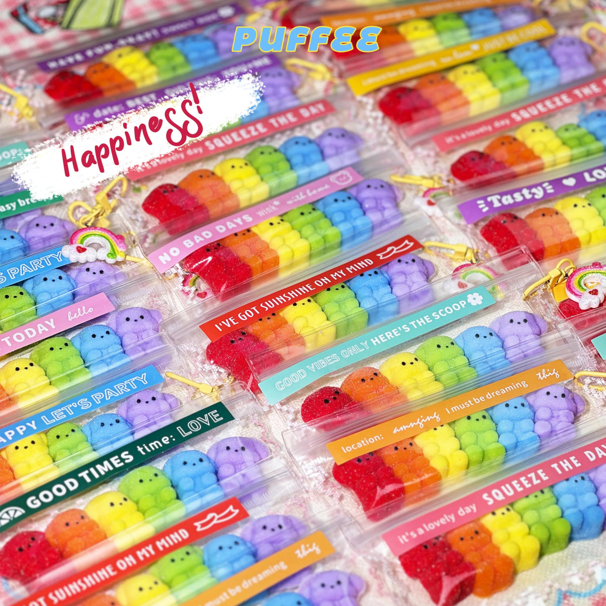 Taba Squishy Rainbow Bunny Puppy Taba Bunny and Puppy - The Squishy Bake Shop