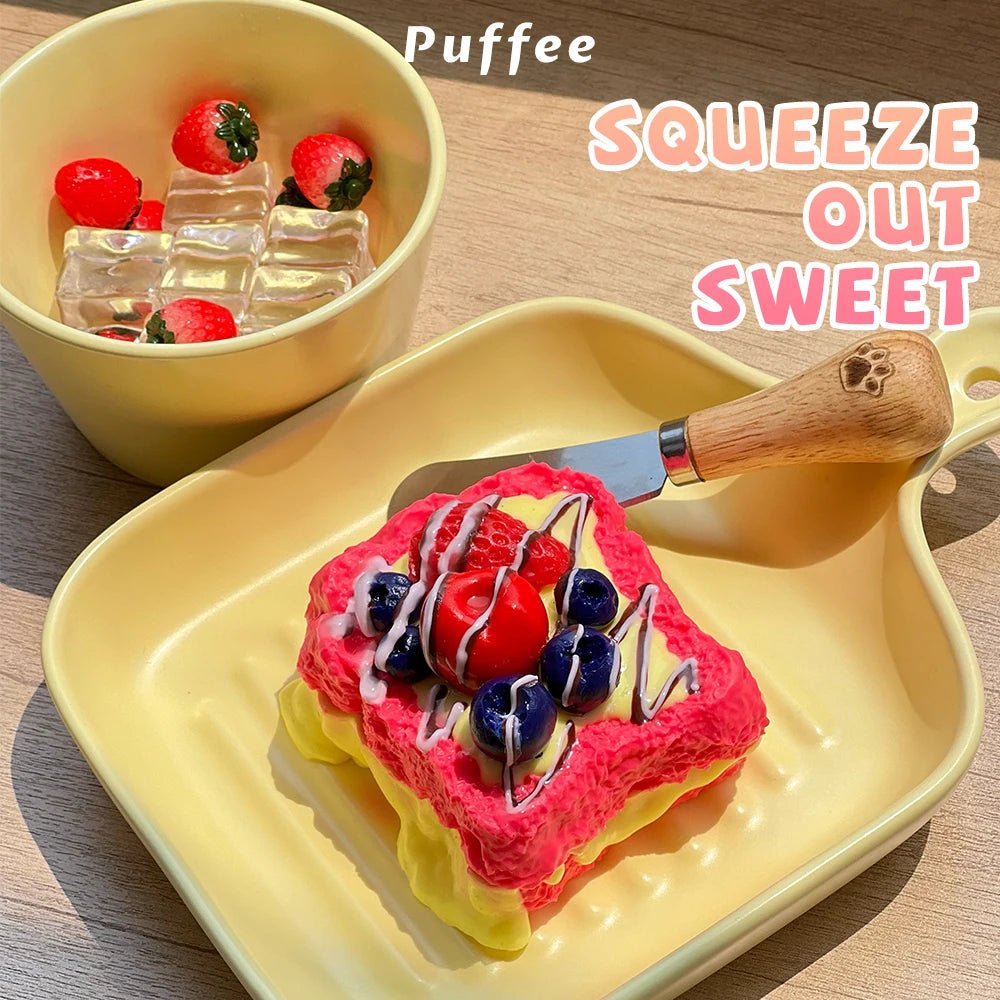 Taba Squishy Strawberry Cheese Toast Taba - The Squishy Bake Shop