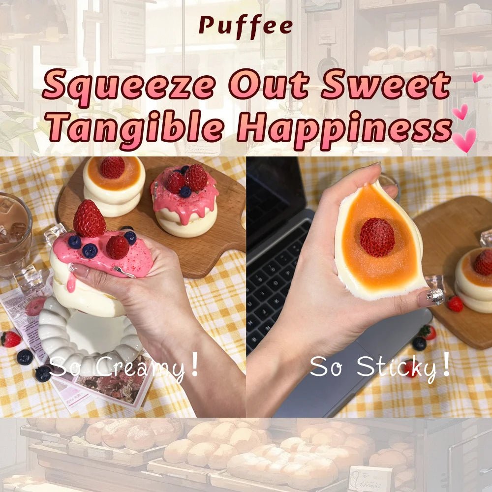 Taba Squishy Strawberry Soufflé Sweet Pancake - The Squishy Bake Shop