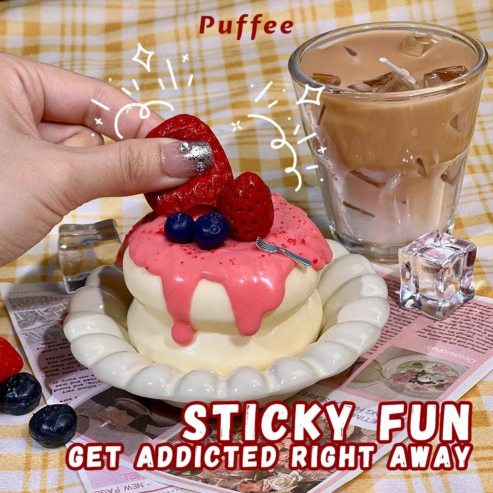 Taba Squishy Strawberry Soufflé Sweet Pancake - The Squishy Bake Shop