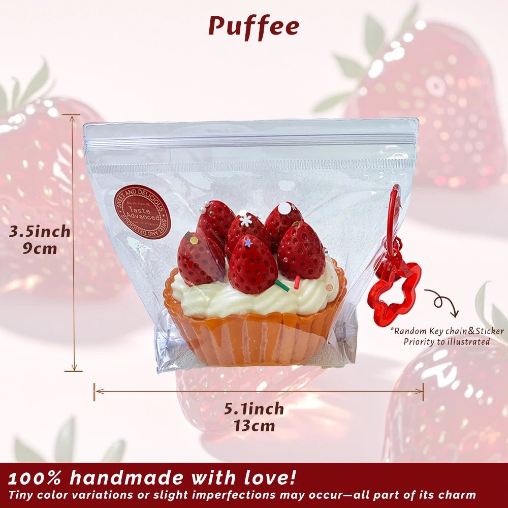 Taba Squishy Strawberry Tart Taba Bread - The Squishy Bake Shop