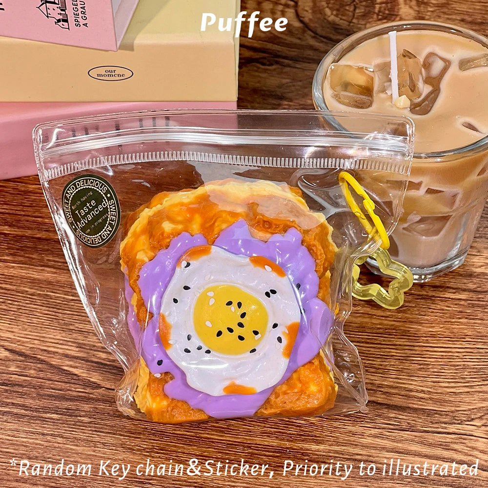 Taba Squishy Taro Egg Toast Taba - The Squishy Bake Shop
